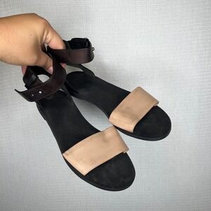 Vince Leather Ankle Strap Sandals Women's US 6M / EUR‎ 36 Minimalist Chic
